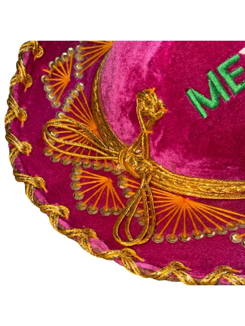 Gonzalez Sombreros Childrens Pink Velvet Sombrero From Mexico-GUC
